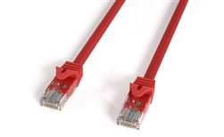 15ft Red Color Cat 6a 10G UTP Patch 24AWG Cable