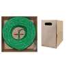 WholesaleCables.com 10X8-051SH 1000ft Bulk Cat6 Green Ethernet Cable Stranded UTP (Unshielded Twisted Pair) Pullbox