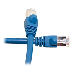 10X8-56101  1ft Shielded Cat6 Blue Ethernet Patch Cable