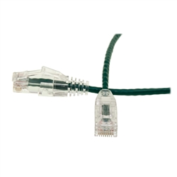 10X8-85110   10ft Slim Cat6 Ethernet Patch Cable, Snagless Boot Green