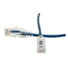 10X8-86110  10FT Slim Cat6 Ethernet Patch Cable Snagless Boot blue