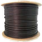 WholesaleCables.com 11F3-006NH 1000ft 6 Fiber Indoor/Outdoor Fiber Optic Cable Singlemode 9/125 Plenum Rated Black Spool