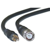 WholesaleCables.com 11X1-02125 25ft RG59U Coaxial BNC to RCA Video Cable Black BNC Male to RCA Male 75 Ohm 95% Braid