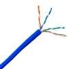 11X8-061TH 1000ft Plenum Cat6 Bulk Cable Blue Solid UTP (Unshielded Twisted Pair) CMP 23 AWG Pullbox