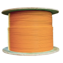 11X8-531NH 1000ft Orange Plenum Shielded White Cat6 Solid Cable Spool 23AWG CMP