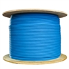 WholesaleCables.com 11X8-561NH 1000ft Plenum Cat6 Bulk Cable Blue Solid Shielded CMP 23 AWG Spool