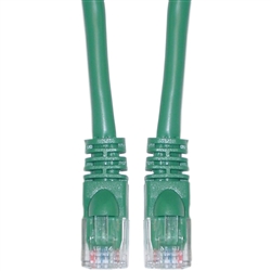 WholesaleCables.com 13X6-051HD 100ft Cat6a Green Ethernet Patch Cable Snagless/Molded Boot 500 MHz