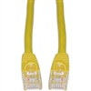 WholesaleCables.com 13X6-08101 1ft Cat6a Yellow Ethernet Patch Cable Snagless/Molded Boot 500 MHz