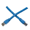 13X6-56103 3ft Cat8 Blue S/FTP Ethernet Patch Cable, Molded Boot, 40Gbps - 2000MHz, 4-Pair 24AWG Copper, RJ45 Male