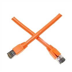 13X8-53102 - 2ft Cat8 Orange Copper Ethernet Cable 40Gbps - 2000MHz