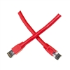 13X8-57102 -  2ft Cat8 Red Copper Ethernet Cable 40Gbps - 2000MHz