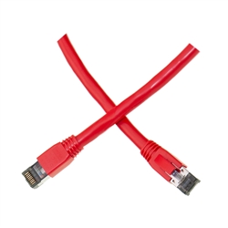 13X8-57125 -  25ft Cat8 Red Copper Ethernet Cable 40Gbps - 2000MHz