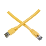 13X8-58102 - 2ft Cat8 Yellow Copper Ethernet Cable 40Gbps - 2000MHz