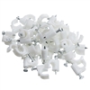 200-961 100 pieces RG6 Cable Clip White