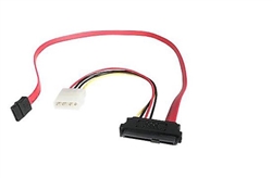 20inch  SAS 29 Pin (SFF-8482) to SATA Data and Molex Power Cable
