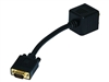 WholesaleCables.com Video Splitter - VGA(HD15) M to VGA(HD15) F X 2 (1 PC to 2 Monitors) for High Resolution 2679
