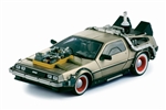 WholesaleCables.com Back to The Future III Delorean (1981 1:18 Stainless Steel) 2712