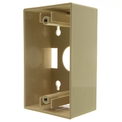 WholesaleCables.com 300-625IV Single Gang Surface Mount Box Ivory