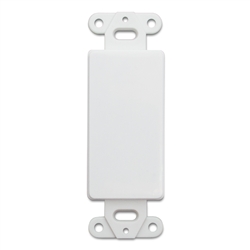 301-1005 Decora Wall Plate Insert White Blank