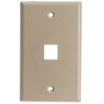 301-1K Keystone Wall Plate Beige 1 Hole Single Gang