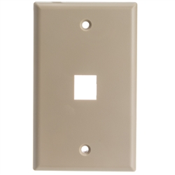 301-1K Keystone Wall Plate Beige 1 Hole Single Gang