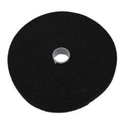 30CT-02250 Hook and Loop Tape, 3/4 inch Wide,  Black, 50ft Roll