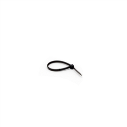 WholesaleCables.com 30CV-00100BK 100 Pieces 4 inch Nylon Cable Tie Black 18 pound weight limit