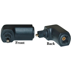 WholesaleCables.com 30F2-73200 Toslink Adapter Right Angle Digital Optical