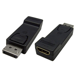 WholesaleCables.com 30H1-61000 DisplayPort to HDMI Adapter DisplayPort Male to HDMI Female