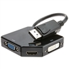 30H1-61706 DisplayPort to HDMI, VGA or DVI, 3-IN-1 Adapter