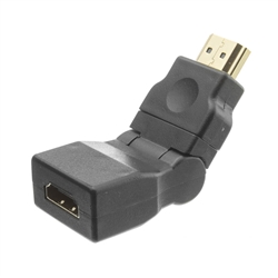 30HH-50300 HDMI Swivel Adapter HDMI Male To HDMI Female Rotates 360 Degrees Tilts 180 Degrees