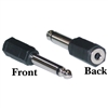 WholesaleCables.com 30S1-02300 1/4 inch Mono Male Phono to 3.5mm Mono Female Adapter
