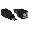 WholesaleCables.com 30U1-08300 USB B Female to USB Mini-B 5 Pin Male Adapter