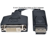 30V1-61200 8 inch, DisplayPort Male to DVI F Adapter