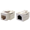 WholesaleCables.com 310-220WH Cat5e Keystone Inline Coupler White RJ45 Female