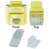 WholesaleCables.com 311-120YL Cat5e Keystone Jack Yellow Toolless RJ45 Female