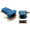 31D1-1740BL Modular Adapter Blue DB9 Female to RJ45 Jack