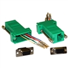 31D1-1740GR Modular Adapter Green DB9 Female to RJ45 Jack