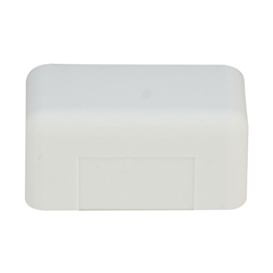 WholesaleCables.com 31R1-005WH 3/4 inch Surface Mount Cable Raceway White End Cap