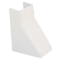 WholesaleCables.com 31R2-004WH 1.25 inch Surface Mount Cable Raceway White Ceiling Entry