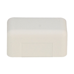 WholesaleCables.com 31R3-005IV 1.75 inch Surface Mount Cable Raceway Ivory End Cap