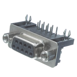 3530-14009 DB9 Right Angle Female Connector, Solder Type