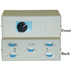 40D1-10604 ABCD 4 Way Switch Box DB9 Female