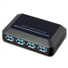 WholesaleCables.com 41U3-31004 USB 3.0 Super Speed Desktop Hub Black 4 Port Self Powered