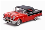 WholesaleCables.com Pontiac Star Chief Closed Convertible (1955, 1/18 scale diecast model car, Raven Black/ Red) 5054R