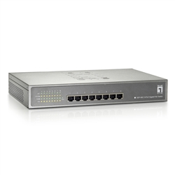 WholesaleCables.com 71X6-00408 8 Port Gigabit Ethernet Switch with PoE Matte Grey