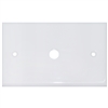 ASF-20254WH Wall Plate 1 hole for F-pin Connector White