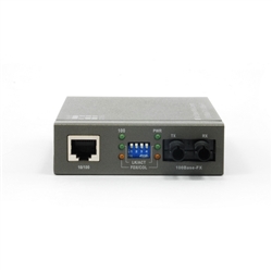 WholesaleCables.com ET-9103ST Ethernet to Multimode Fiber Optic Converter RJ45 (100Base-TX) to Fiber-ST (100Base-FX)