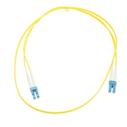 WholesaleCables.com LCLC-01201 1meter 3.3ft Fiber Optic Cable LC / LC Singlemode Duplex 9/125