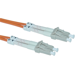 WholesaleCables.com LCLC-11101-PL 1meter 3.3ft Plenum Fiber Optic Cable LC / LC Multimode Duplex 62.5/125